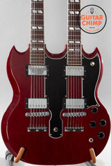 1992 Gibson EDS-1275 Sg Double Neck Electric Guitar Cherry