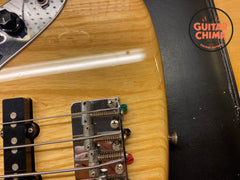 2014 Fender MIJ Japan JB75 ’75 Reissue Jazz Bass Natural – Bound Maple Neck, Block Inlays