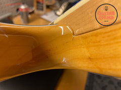 2014 Fender MIJ Japan JB75 ’75 Reissue Jazz Bass Natural – Bound Maple Neck, Block Inlays