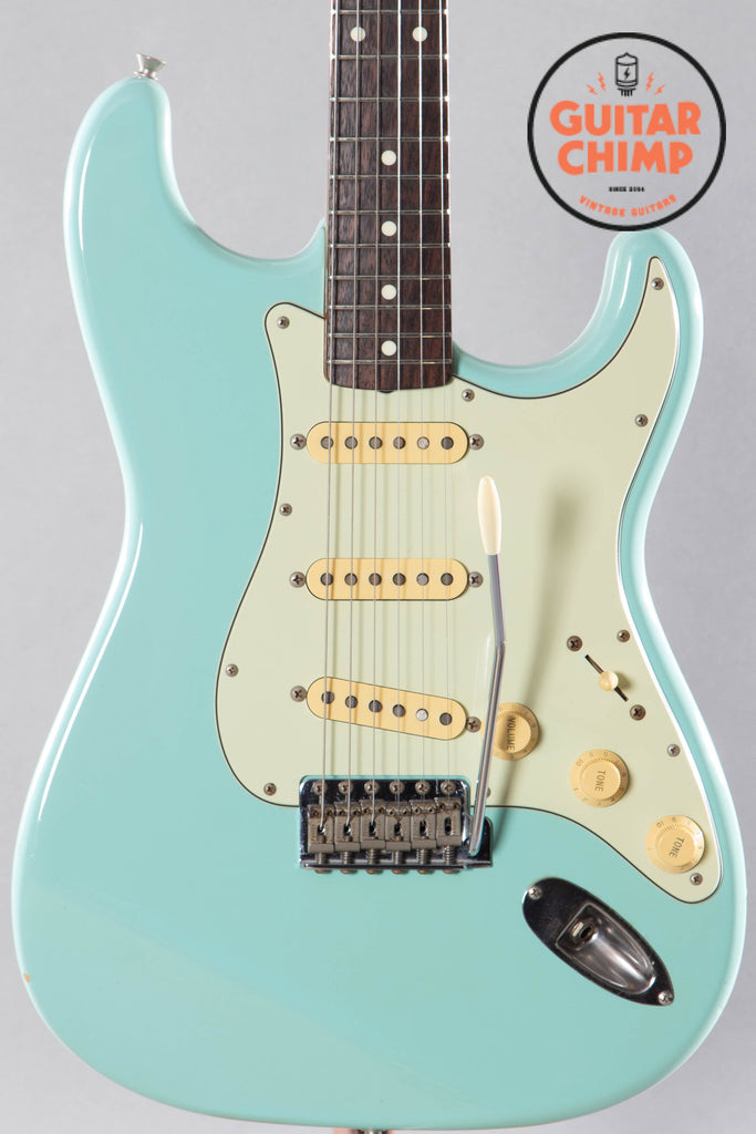 1995 Fender Japan ST62-70TX ’62 Reissue Stratocaster Sonic Blue ~Texas Special Pickups~