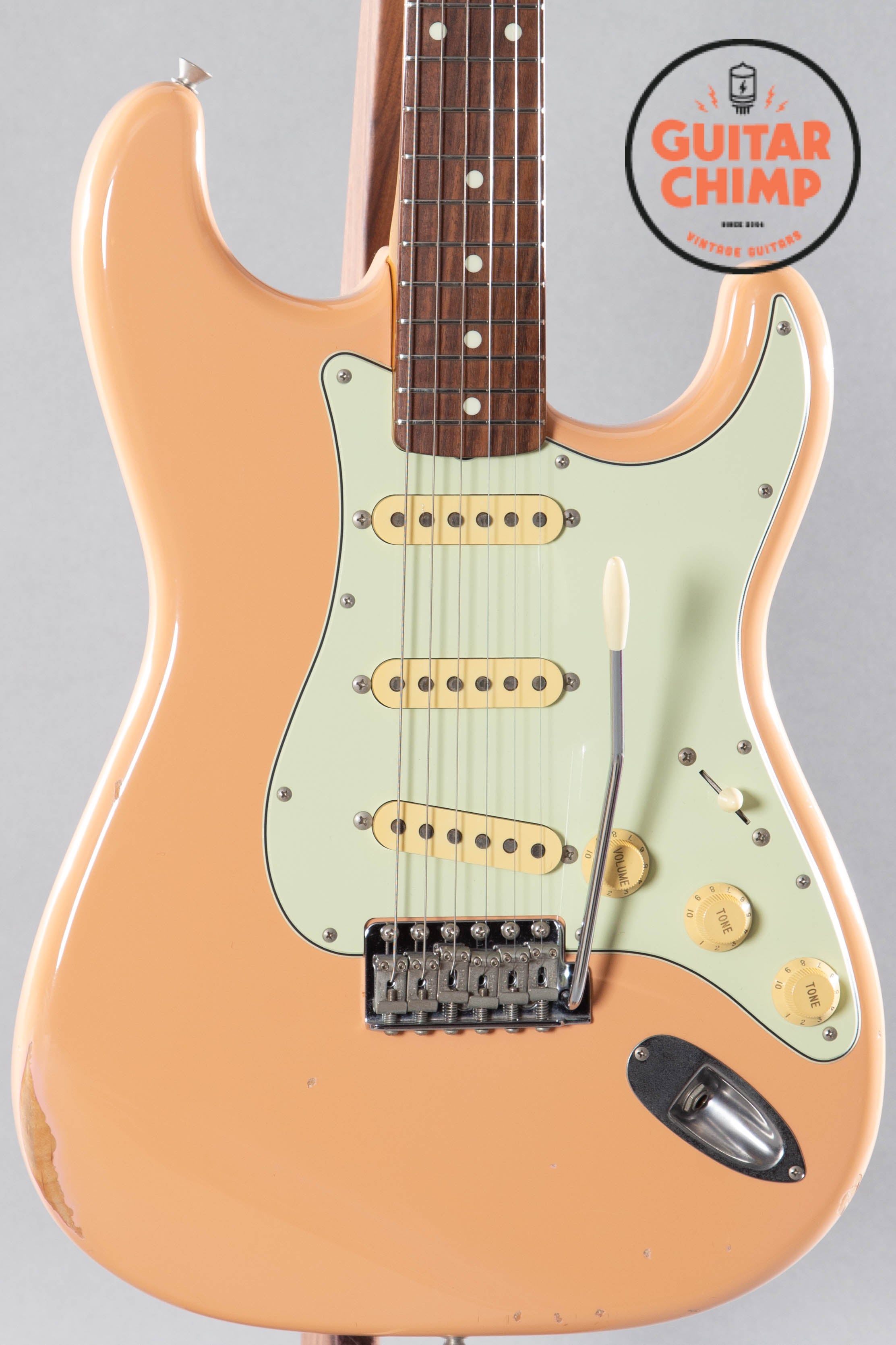 1995 Fender Japan ST62-70TX ’62 Reissue Stratocaster Shell Pink ~Texas  Special Pickups~