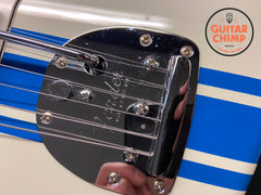 2023 Fender Japan Traditional II 60s Jazzmaster – Olympic White w/ Blue Competition Stripe & Matching Headstock