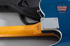 2013 Fender Japan TL62B ’62 Reissue Telecaster Custom – Transparent Blue, Double-Bound, MIJ, Gig Bag