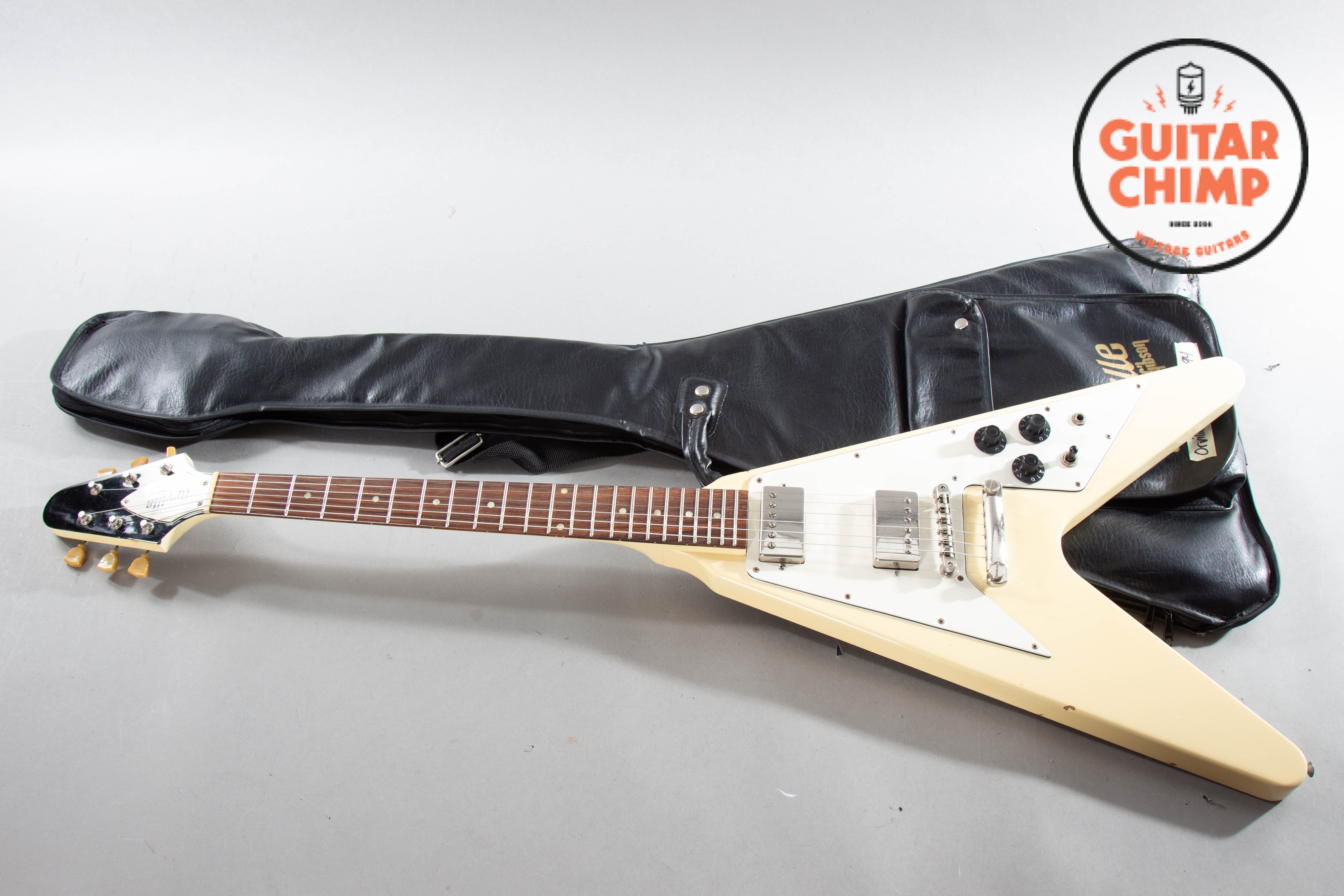 1989 Orville FV-74 Flying V – '74 Reissue White | MIJ | Gibson
