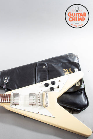 1989 Orville FV-74 Flying V – ’74 Reissue White | MIJ | Gibson Bill Lawrence HB-R | Rare Japan V