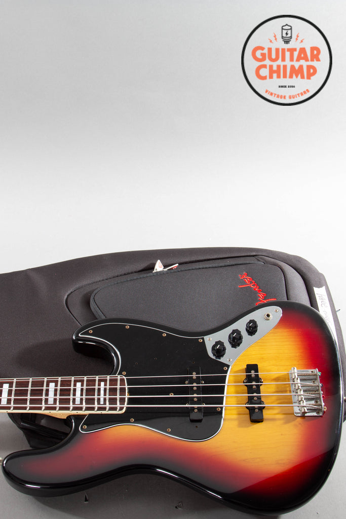 1997 Fender Japan JB75-90US '75 Reissue Jazz Bass – 3-Tone Sunburst | CIJ | USA Pickups | Rosewood Board