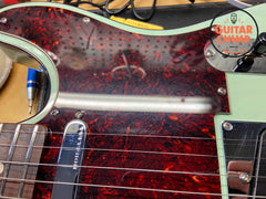 2021 Fender American Ultra Luxe Telecaster – Surf Green | SS Frets | Ultra Noiseless | OHSC