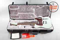 2021 Fender American Ultra Luxe Telecaster – Surf Green | SS Frets | Ultra Noiseless | OHSC