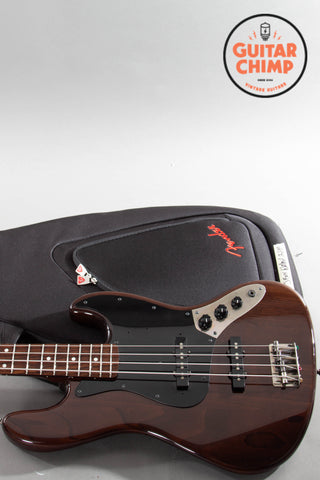 2014 Fender Japan Jazz Bass ‘62 Reissue JB62-WAL – Walnut Finish | Black Chrome Hardware | 100% Original | Gig Bag