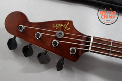 2014 Fender Japan Jazz Bass ‘62 Reissue JB62-WAL – Walnut Finish | Black Chrome Hardware | 100% Original | Gig Bag