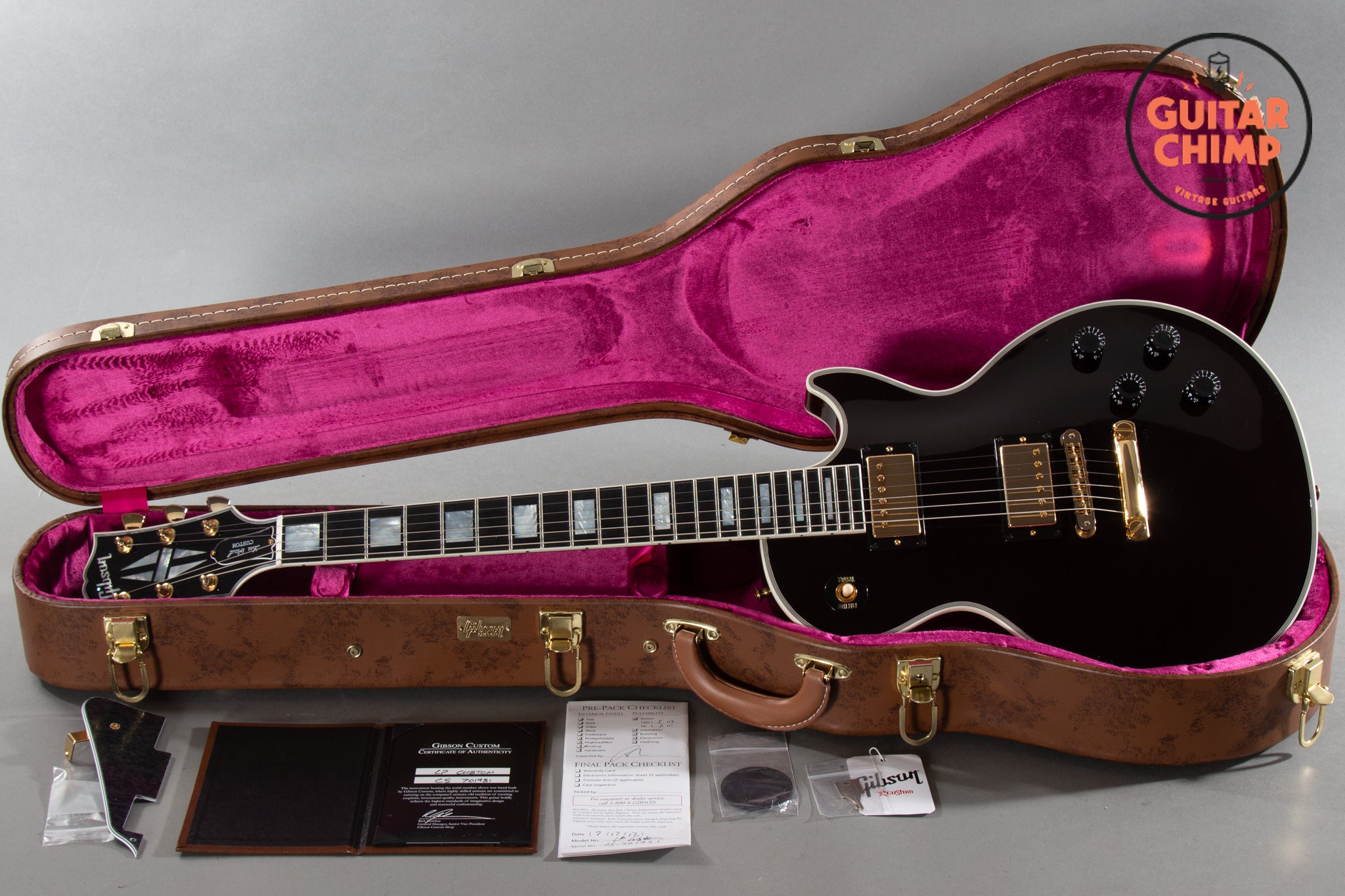 2017 Gibson Custom Shop Les Paul Custom Oxblood