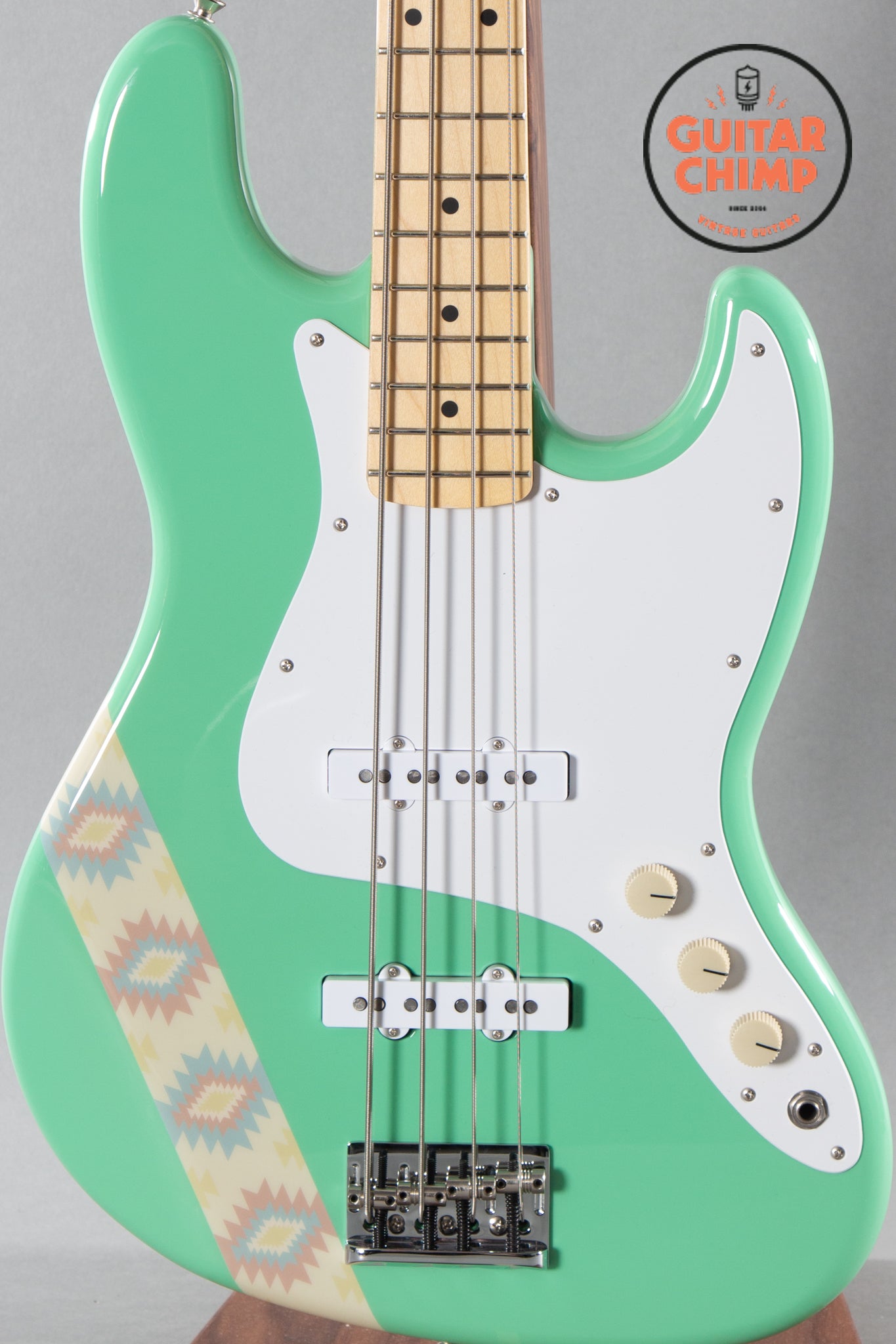 2019 Fender Japan Silent Siren Jazz Bass Seafoam Green Competition