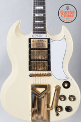 2021 Gibson 60th Anniversary 1961 Les Paul SG Custom w/Sideways Vibrola Polaris White