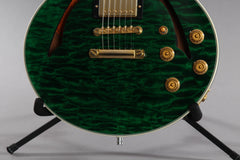 2011 Gibson Custom Shop Johnny A Signature AAAAA Trans Green Quilt Top