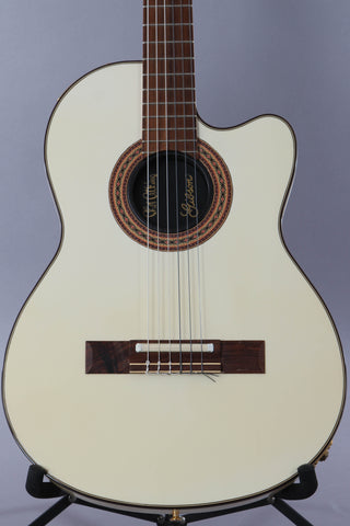 1985 Gibson Chet Atkins CE Classical Acoustic Alpine White -Rare-