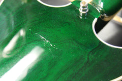 2011 Gibson Custom Shop Johnny A Signature AAAAA Trans Green Quilt Top