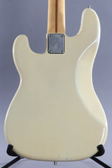 1974 Fender P Bass Fretless Olympic White Maple Fingerboard