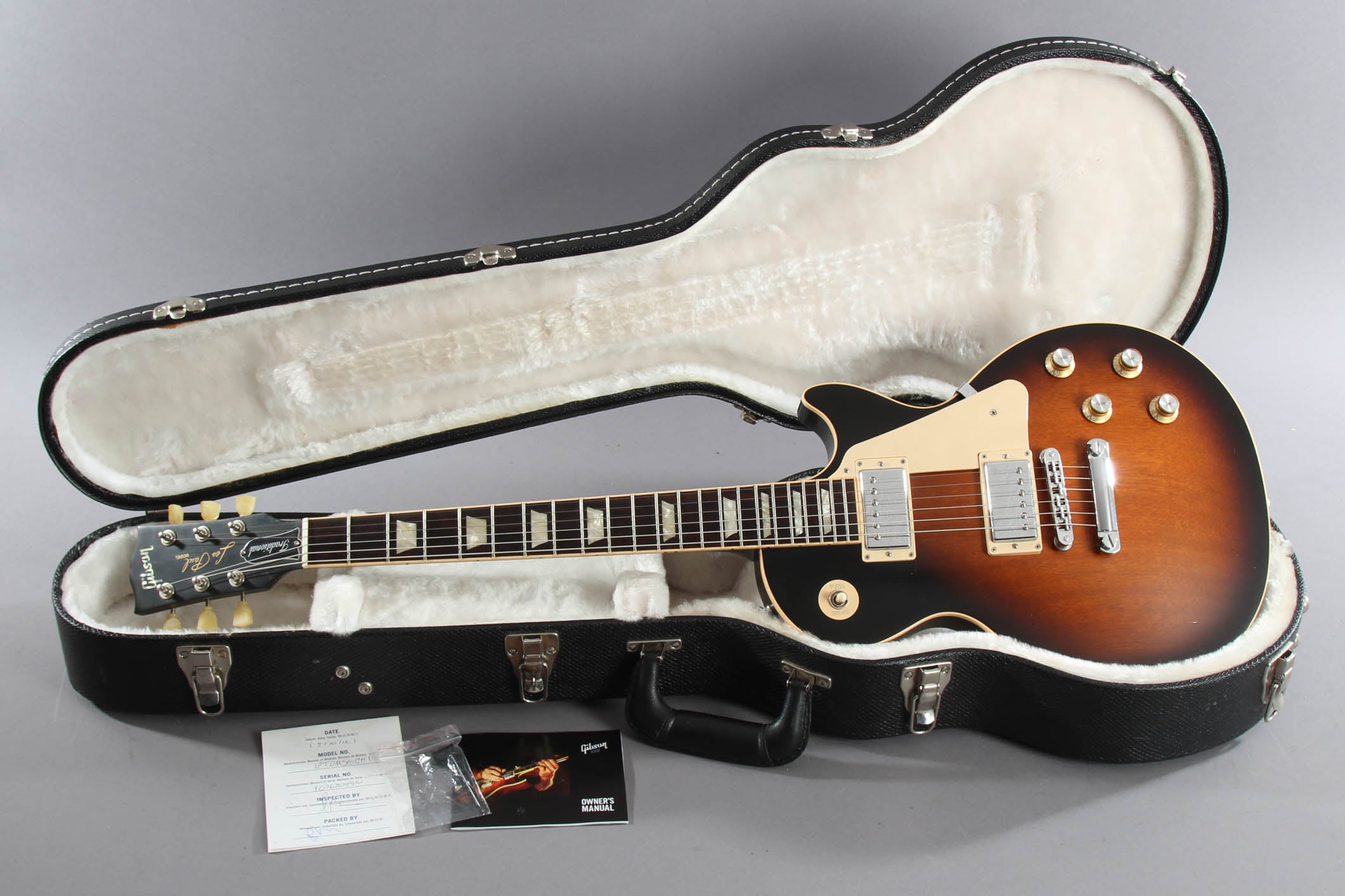 2012 Gibson Les Paul Traditional Satin Mahogany Tobacco Sunburst