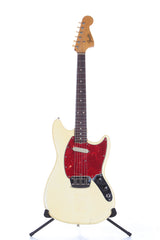 1966 Fender Musicmaster II Olympic White Vintage Electric Guitar