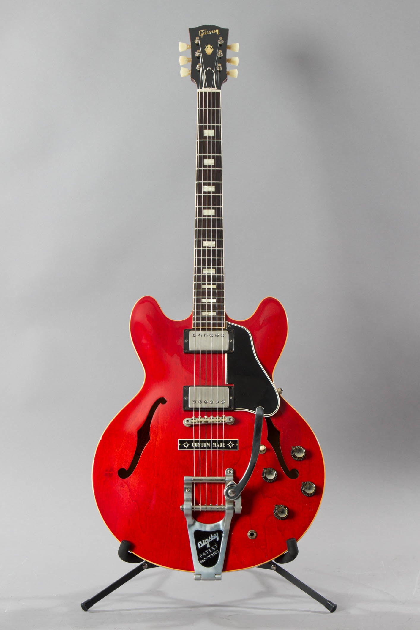 2014 Gibson Memphis Historic Series '63 Es-335TDC VOS Bigsby Sixties Cherry  w/Custom Made Plate
