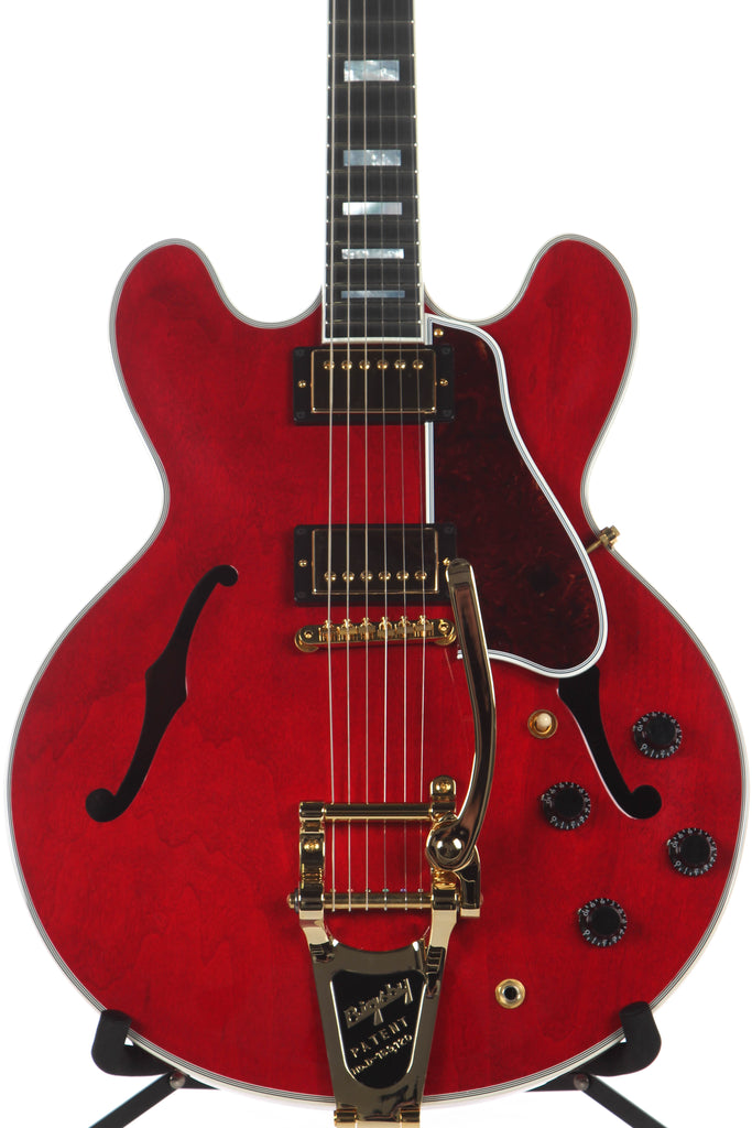 2016 Gibson Memphis ES-355 Sixties Gloss Cherry with Factory Bigsby -SUPER CLEAN-