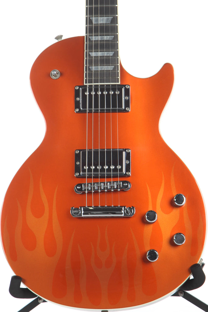 2006 Gibson Les Paul Standard GT Ghost Flame Candy Orange -EBONY BOARD-