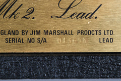 1981 Marshall JCM 800 2204 50 Watt Tube Head -VERTICAL INPUTS-