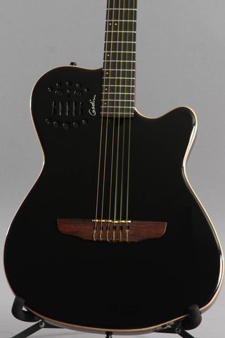 Godin Multiac ACS Slim SA Nylon String Classical Acoustic Electric Guitar High Gloss Black