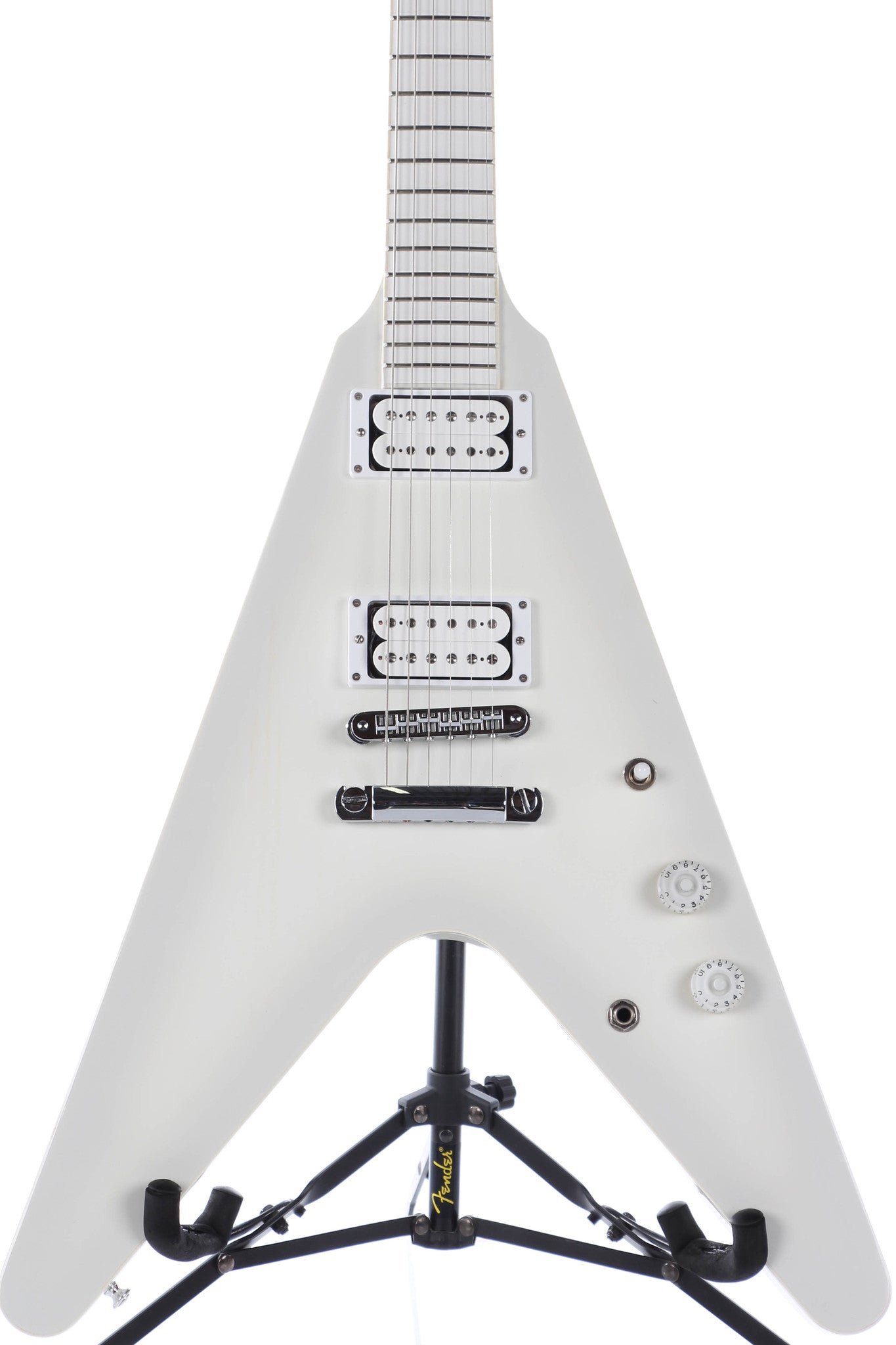 2013 Gibson Flying V Brendan Small Metalocalypse White Snow Falcon