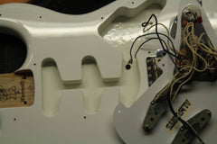 2003 Fender Partscaster White Warmoth Body Malmsteen Scalloped Neck ~Abigail Ybarra Pickups~
