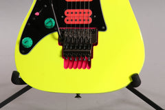 2017 Left Handed Ibanez Jem 777 30th Anniversary Desert Sun Yellow Electric Guitar