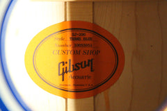 2015 Gibson Custom Shop Limited Edition SJ-200 Trans Blue