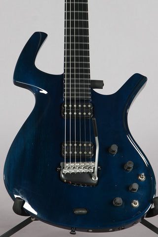 1998 Parker Fly Deluxe Trans Blue Mahogany Top -PRE REFINED-