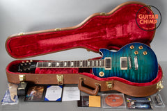 2020 Gibson Les Paul Standard Goryo Yuto Trans Blue Burst Quilt Top