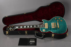 2011 Gibson Custom Shop Les Paul Custom Aqua Blue Flame Top