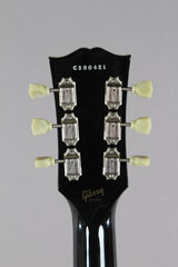 2008 Gibson Custom Shop Les Paul Standard Silver Sparkle With Blue Flames