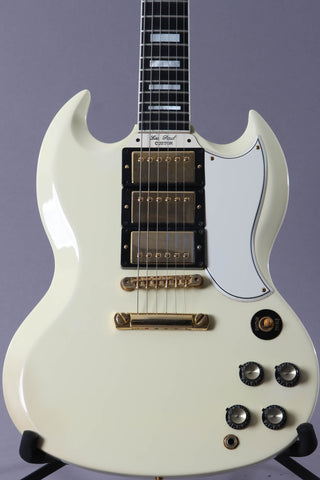 2001 Gibson Custom Shop SG Custom 3-Pickup Alpine White