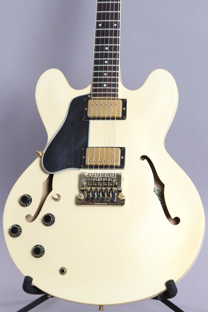 1985 Left Handed Gibson Custom Shop Es-335 Pearl White w/Original Gibson Kahler