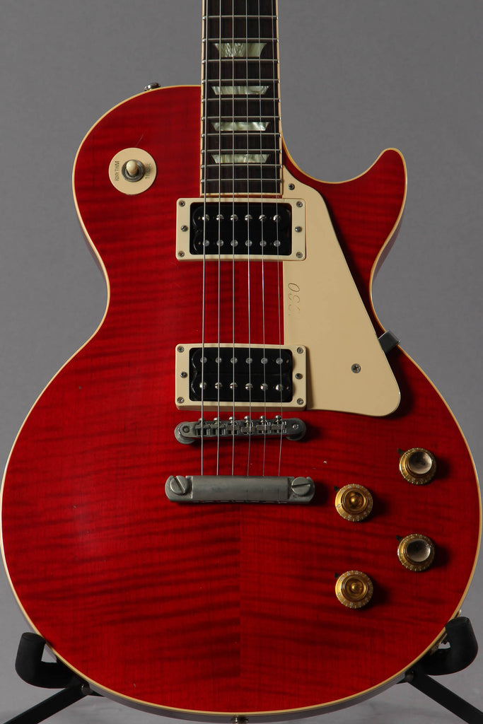 1992 Gibson Les Paul Classic Plus Translucent Cherry Red Flam Top