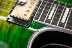 2014 Gibson Custom Shop Les Paul Custom Quilt Iguana Burst