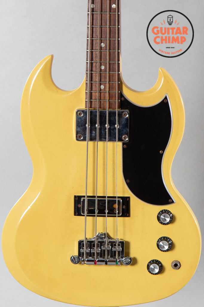 2006 Gibson Limited Edition SG Bass Faded Canary Yellow