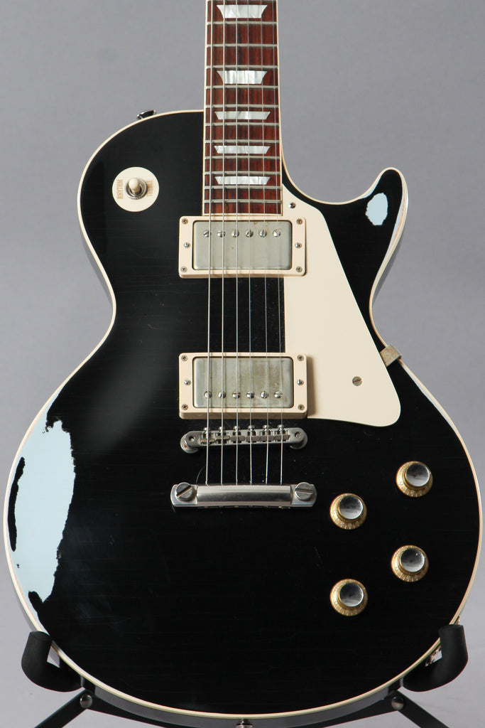 2016 Gibson Custom Shop Les Paul '60 G0 Ebony Over Pelham Blue Aged