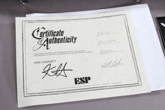 2012 ESP KH-DC Kirk Hammett Signature Metallica See Thru Black Cherry