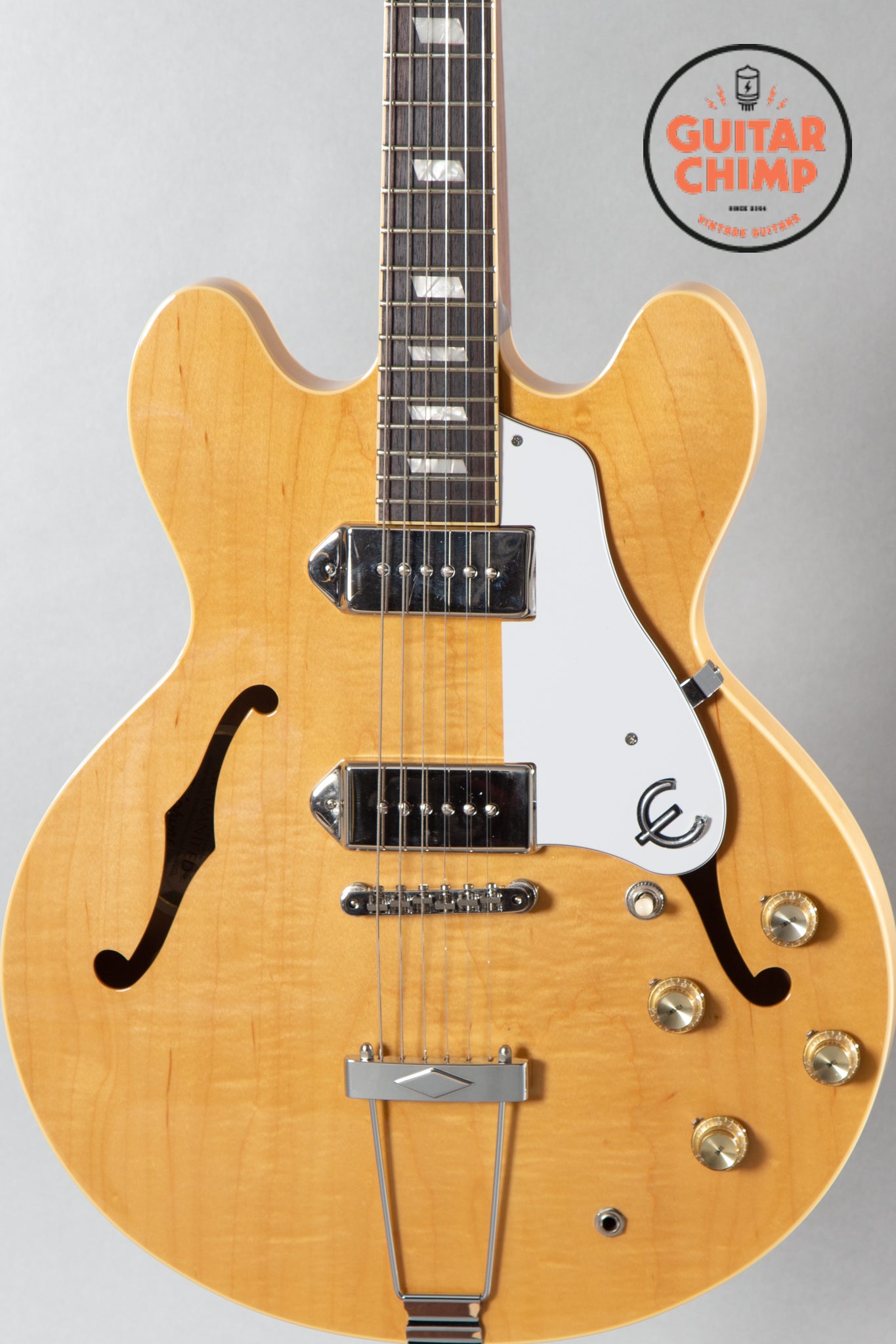 2014 Epiphone Elitist 1965 Casino Natural Guitar Chimp