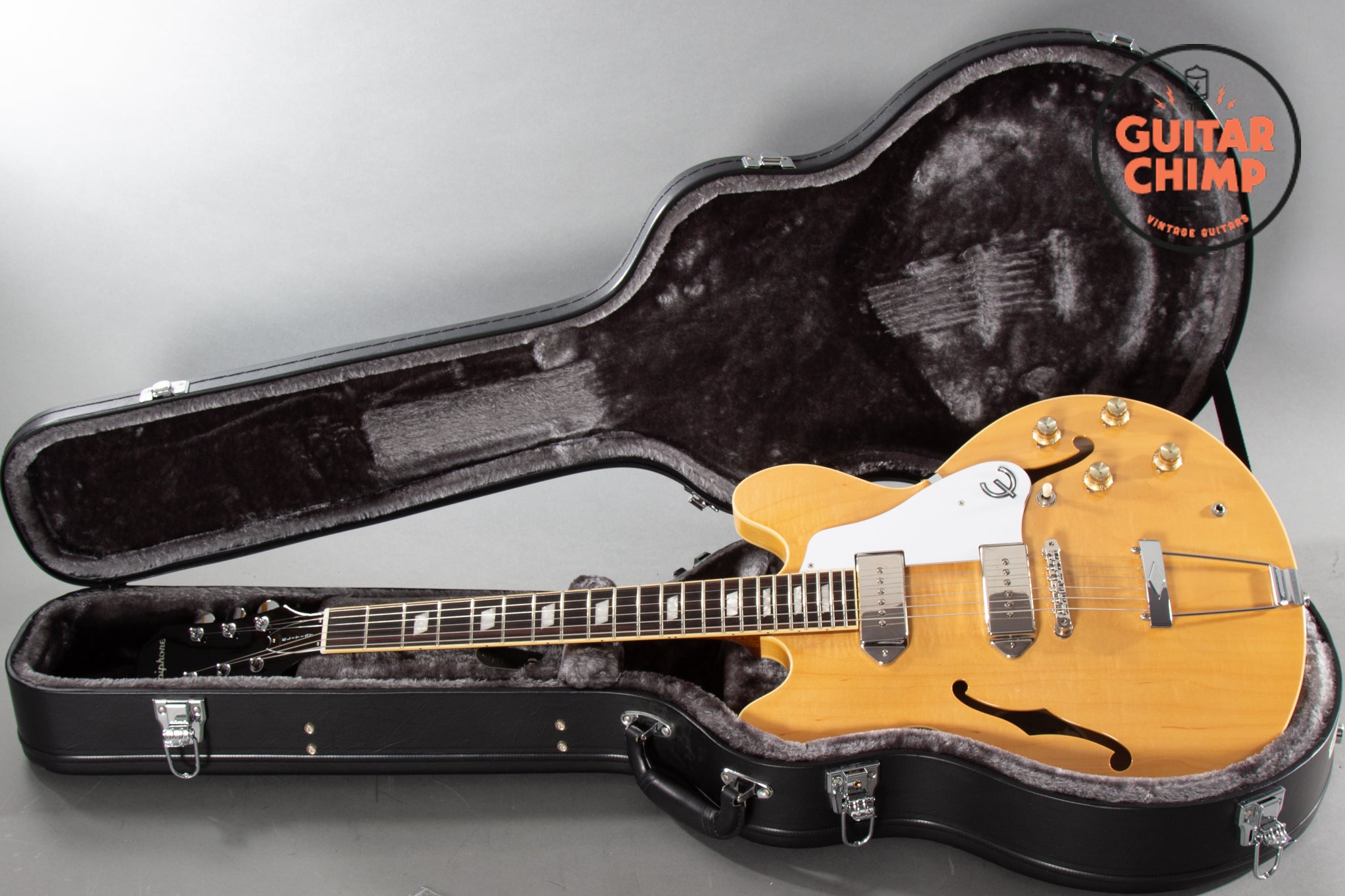 2014 Epiphone Elitist 1965 Casino Natural Guitar Chimp