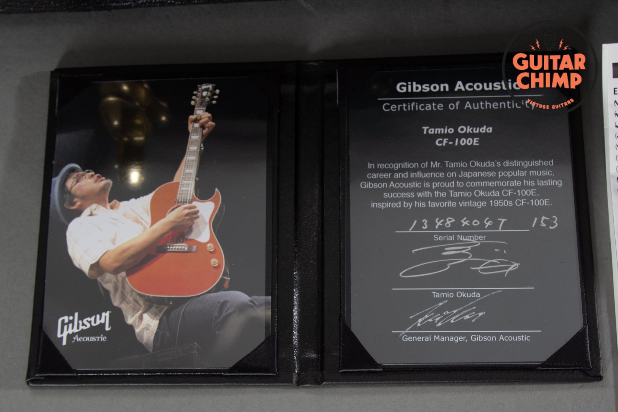 2014 Gibson Tamio Okuda CF-100E Faded Cherry | Guitar Chimp