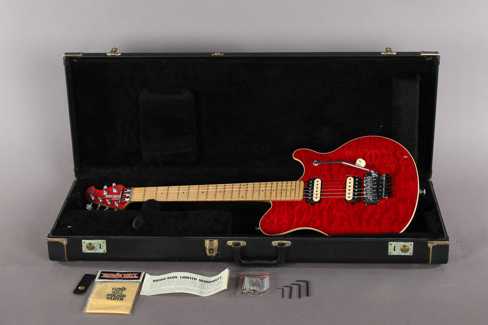 1995 Ernie Ball Music Man EVH Eddie Van Halen Signature Red Quilt