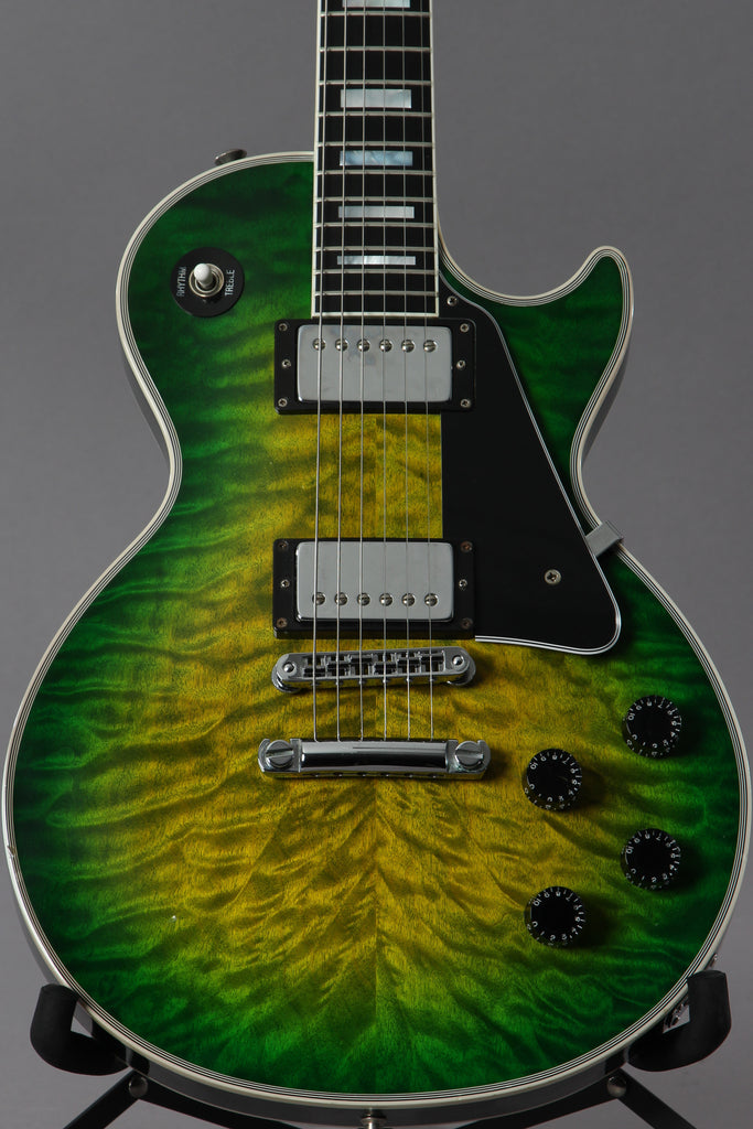 2014 Gibson Custom Shop Les Paul Custom Quilt Iguana Burst