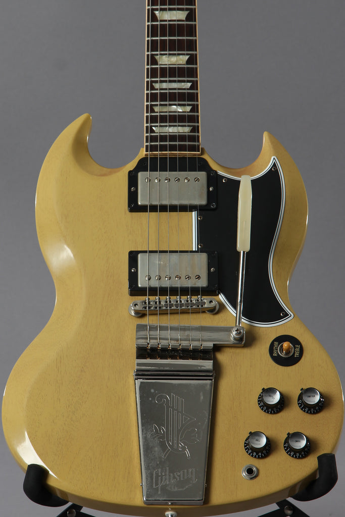2010 Gibson Custom Shop Sg Historic '61 Reissue Maestro Tv Yellow