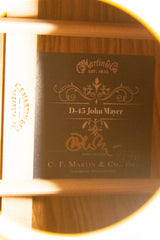2018 Martin Limited Edition John Mayer Signature D-45
